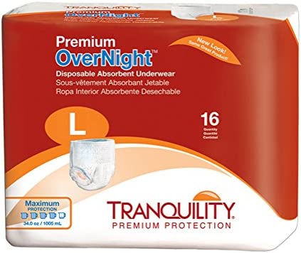 Tranquility Premium Overnight Disposable Absorbent Underwear