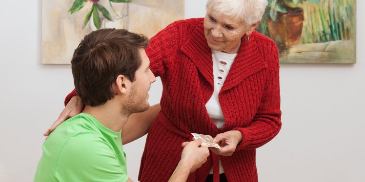 how to stop elderly parent from giving money away